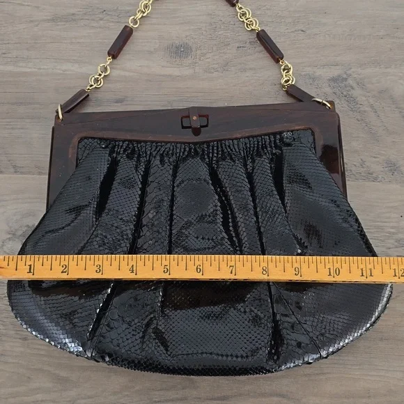 Colombetti Milano Vintage Snake Skin Purse - Picture 11 of 13